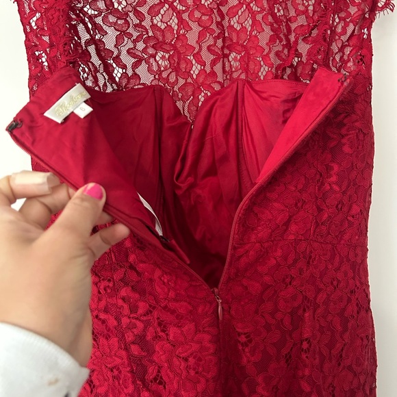 Shoshanna Red Lace Dress - Picture 4 of 5